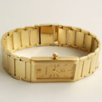 Geel gouden Prisma horloge