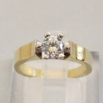 Gouden Christian zirkonia ring