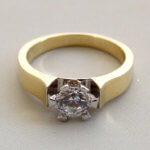 Gouden Christian zirkonia ring