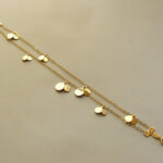 Gouden bedeltjes armband