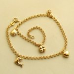 Gouden bedeltjes enkelband