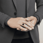 Geel gouden onyx zegelring