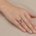 Gouden ring met amethist