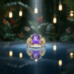 Gouden ring met amethist