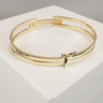 Christian geel en wit gouden armband