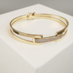 Christian geel en wit gouden armband