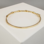 Geel gouden 14 karaat armband met zirkonia