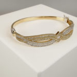 Geel gouden fantasie slavenarmband