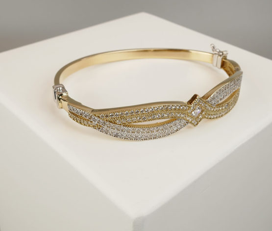 Geel gouden fantasie slavenarmband