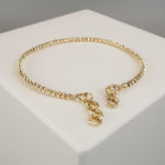 Gouden Christian balletjes armband