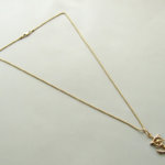 Gouden collier en anker hanger