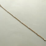 Gouden schakelarmband bicolor