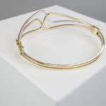 Tricolor Christian gouden slavenarmband