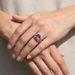 Gouden ring met amethist