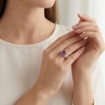 Gouden ring met amethist