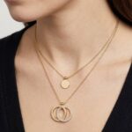 Gouden dubbele hangers en kettingen