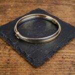 Christian wit en geel gouden slavenarmband