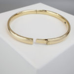 Goud op zilver slavenarmband