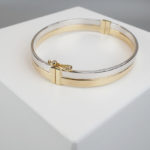 Gouden Christian bicolor slavenarmband