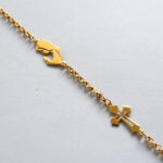 Gouden rozenkrans collier