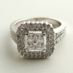 Wit goud zirkonia ring