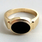 Zegelring met onyx