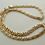 14 karaat geel goud collier