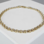 Bicolor goud armband