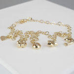 Enkelband geel goud
