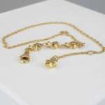 Geel goud enkelband