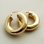 Geel goud oorbellen