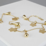 Geel gouden enkelband
