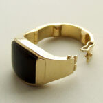 Gouden reuma ring met onyx