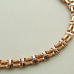 Gouden rosé en wit gouden armband