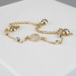 Christian gouden bedel armband