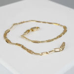 Gouden schakel armband