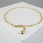 Gouden tors enkelarmband