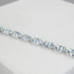 Christian aquamarijn armband