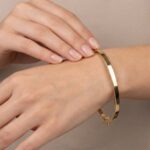 14 karaat Christian gouden slavenarmband