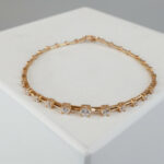 Rose gouden armband met zirkonia