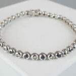 Saffier en diamant tennis armband