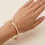 14 karaat Christian gouden slavenarmband
