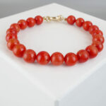 Christian bloedkoraal armband