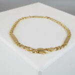 Gouden armband met platen