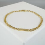 Gouden armband met platen