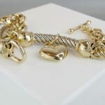 Vintage bicolor gouden armband