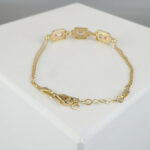 Christian synthetische citrien armband