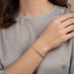 Double armband met zirkonia