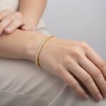 Double armband met zirkonia