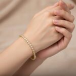 Double armband met zirkonia